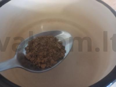 Kavos gėrimas su halva ir grietinėlėmis Žingsnis 2