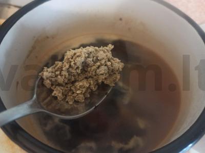 Kavos gėrimas su halva ir grietinėlėmis Žingsnis 3