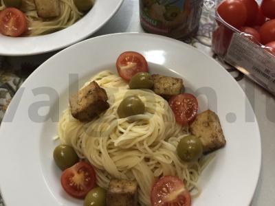 Kapelini su tofu ir alyvuogėmis Žingsnis 8