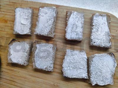 Rytiniai sumuštiniai su saliami ir petražolėmis Žingsnis 2