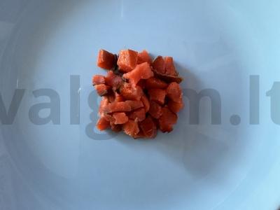 Salotas „Raudonasis žiedas“ Žingsnis 2