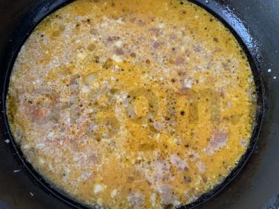 Patingėti kopūstai su grikiais, faršu, grietine ir daržovėmis Žingsnis 7