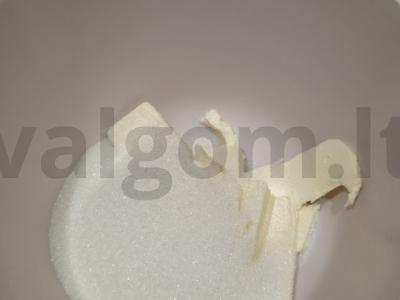 Zebro pyragas su kakava ant kefyro Žingsnis 2