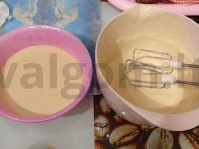 Zebro pyragas su kakava ant kefyro Žingsnis 12