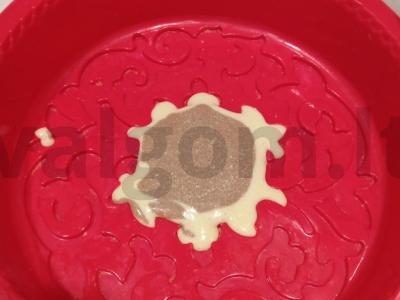 Zebro pyragas su kakava ant kefyro Žingsnis 14