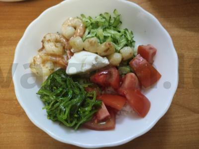 Poke su krevetėmis ir jūros midijomis Žingsnis 7