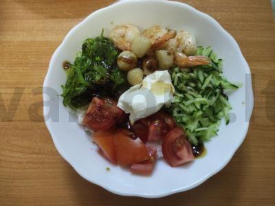 Poke su krevetėmis ir jūros midijomis Žingsnis 8