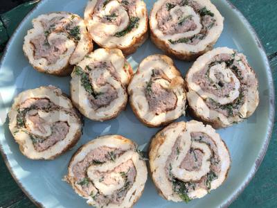 Kiaušinių ritinys su žąsų paštetu pagrindine nuotrauka