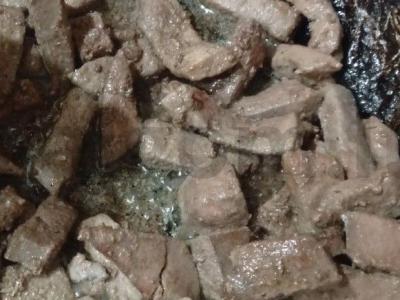 Kepenų ir morkų salotos pagal korėjietišką receptą Žingsnis 3