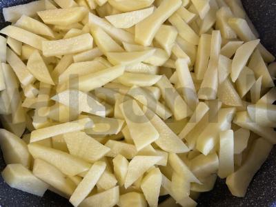 Keptas bulvės su voveraitėmis ir žolelėmis Žingsnis 4