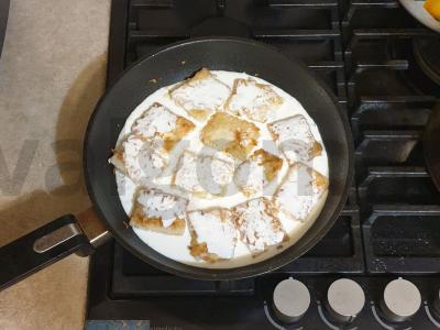 Menkių filė grietinės padaže ant daržovių pagalvėlės Žingsnis 8