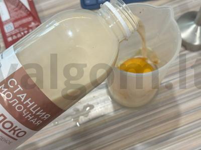 Pieninis kokteilis iš rauginto pieno Žingsnis 3