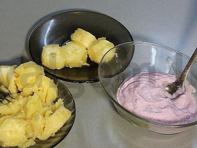 Varškės įdaras blynams Žingsnis 3