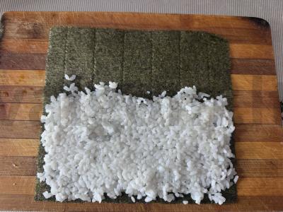 Kepti ritinėliai su krevetėmis Žingsnis 4