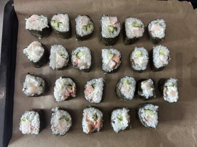 Kepti ritinėliai su krevetėmis Žingsnis 7