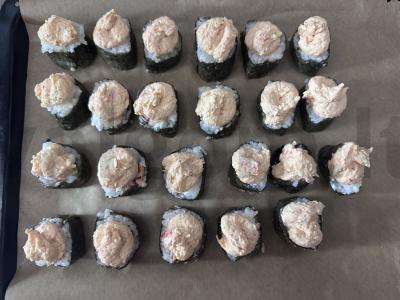 Kepti ritinėliai su krevetėmis Žingsnis 8