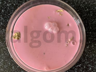 Müsli su halva, raudonosiomis serbentėmis ir jogurtu Žingsnis 3