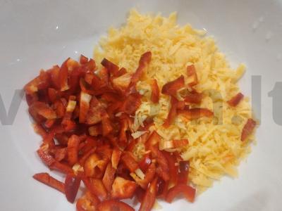 Nuostabūs sutrinti baklažanai su įdaru Žingsnis 2