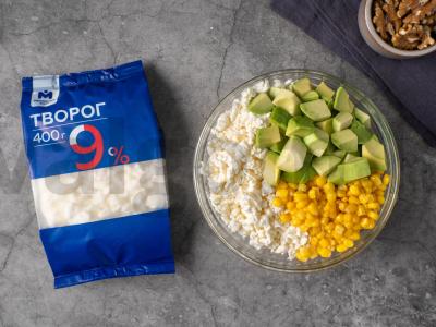 Salotas su varške ir kukurūzais Žingsnis 2