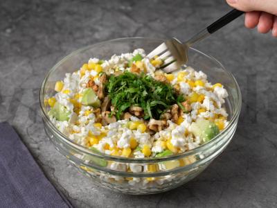 Salotas su varške ir kukurūzais Žingsnis 4