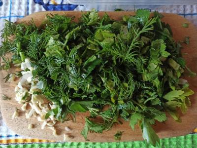 Namų borsčas su kiauliena ir burokėliais pomidorų sultyse Žingsnis 12