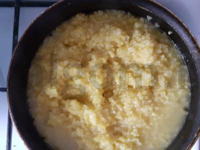 Pšenių košė su migdolų pienu ir ciberžole Žingsnis 1