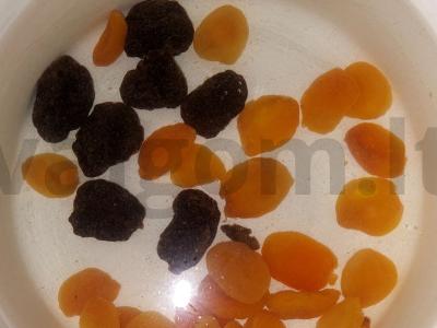 Obuolių ir džiovintų vaisių kompotas Žingsnis 2