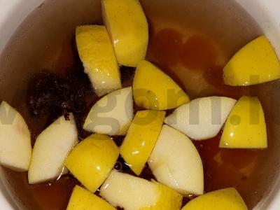 Obuolių ir džiovintų vaisių kompotas Žingsnis 3