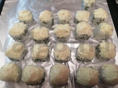 Kepti ritinėliai „Krabik hot“ Žingsnis 9