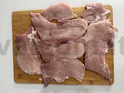 Mėsa prancūziškai su žolelėmis ir prieskoniais Žingsnis 1