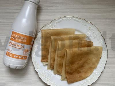 Ploni blynai su raugintu pienu ir verdančiu vandeniu Žingsnis 11