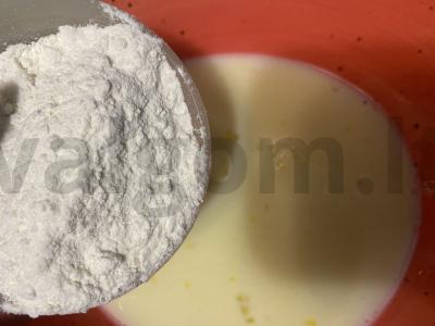 Blynų tortas su kondensuotu pienu Žingsnis 4