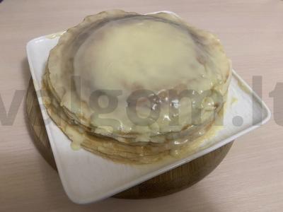 Blynų tortas su kondensuotu pienu Žingsnis 11