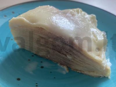 Blynų tortas su kondensuotu pienu pagrindine nuotrauka