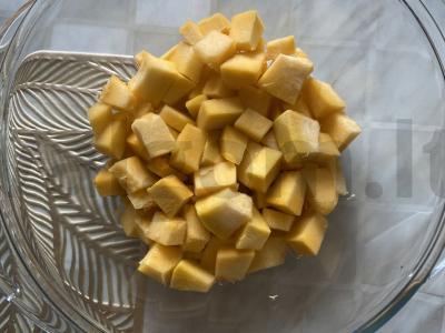 Šokoladiniai moliūgų blynai Žingsnis 1