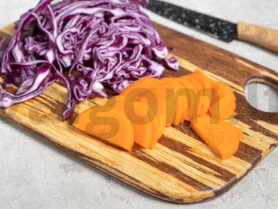 Šviežių kopūstų salotos su actu Žingsnis 2