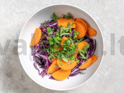 Šviežių kopūstų salotos su actu Žingsnis 8