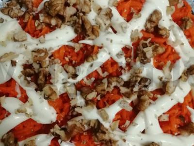 Naujųjų metų salotas „Monomacho kepurė“ Žingsnis 3