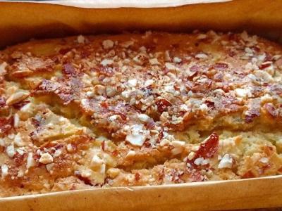 Lengvas obuolių keksas su riešutais ir mandarinų Žingsnis 3