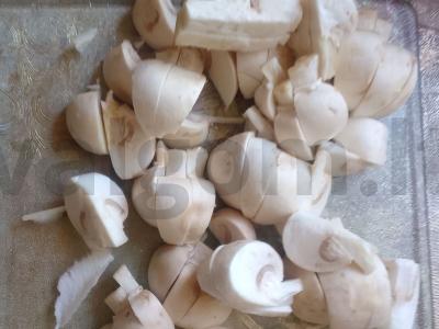 Funchosa su krevetėmis ir grybais Žingsnis 6