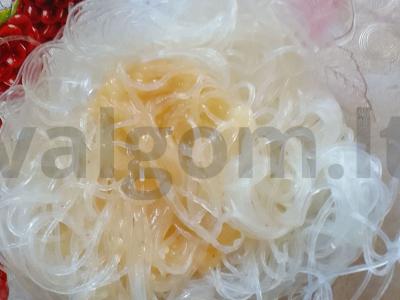 Funchosa su krevetėmis ir grybais Žingsnis 12