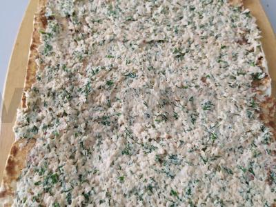 Žuvies ritinys iš lavašo skubiai Žingsnis 5