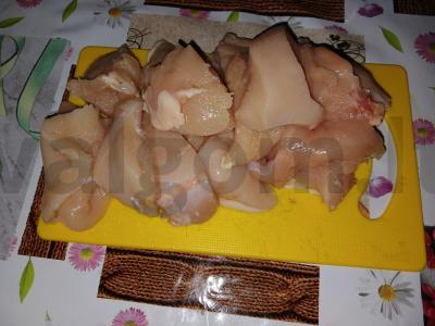 Vištienos krūtinėlė, kepta su maskarponė ir pomidorų pasta Žingsnis 1