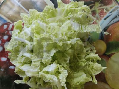 Salotas su čederio sūriu ir Pekino kopūstu Žingsnis 2