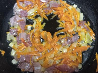 Greita solyanka su ryžiais Žingsnis 5