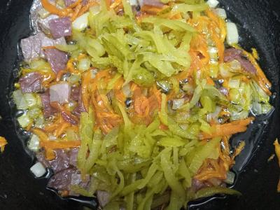 Greita solyanka su ryžiais Žingsnis 6