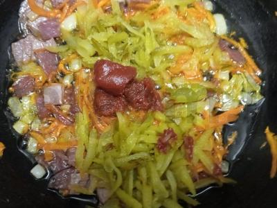 Greita solyanka su ryžiais Žingsnis 7