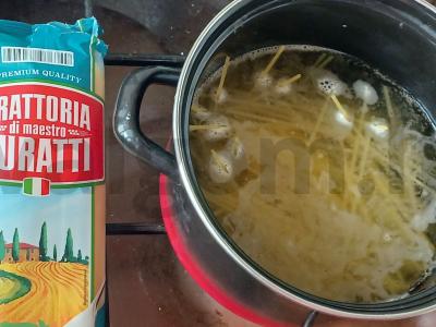 Spagečiai su lęšiais Žingsnis 1