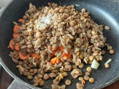 Spagečiai su lęšiais Žingsnis 3