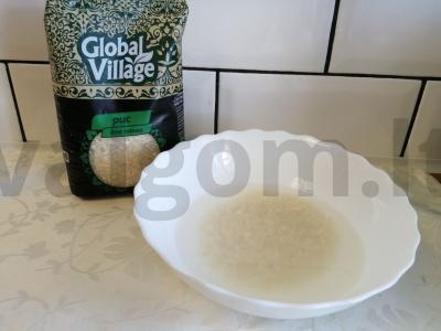 Japoniški ryžių kamuoliukai Žingsnis 1